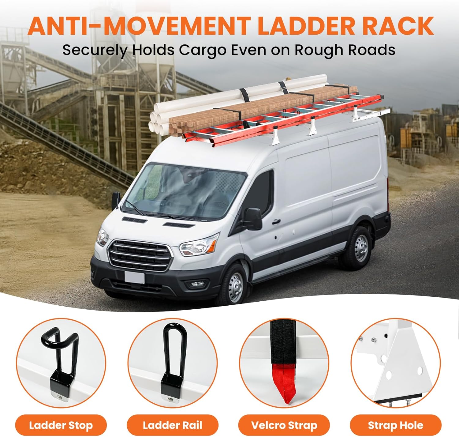Anti-Movement Ladder Rack