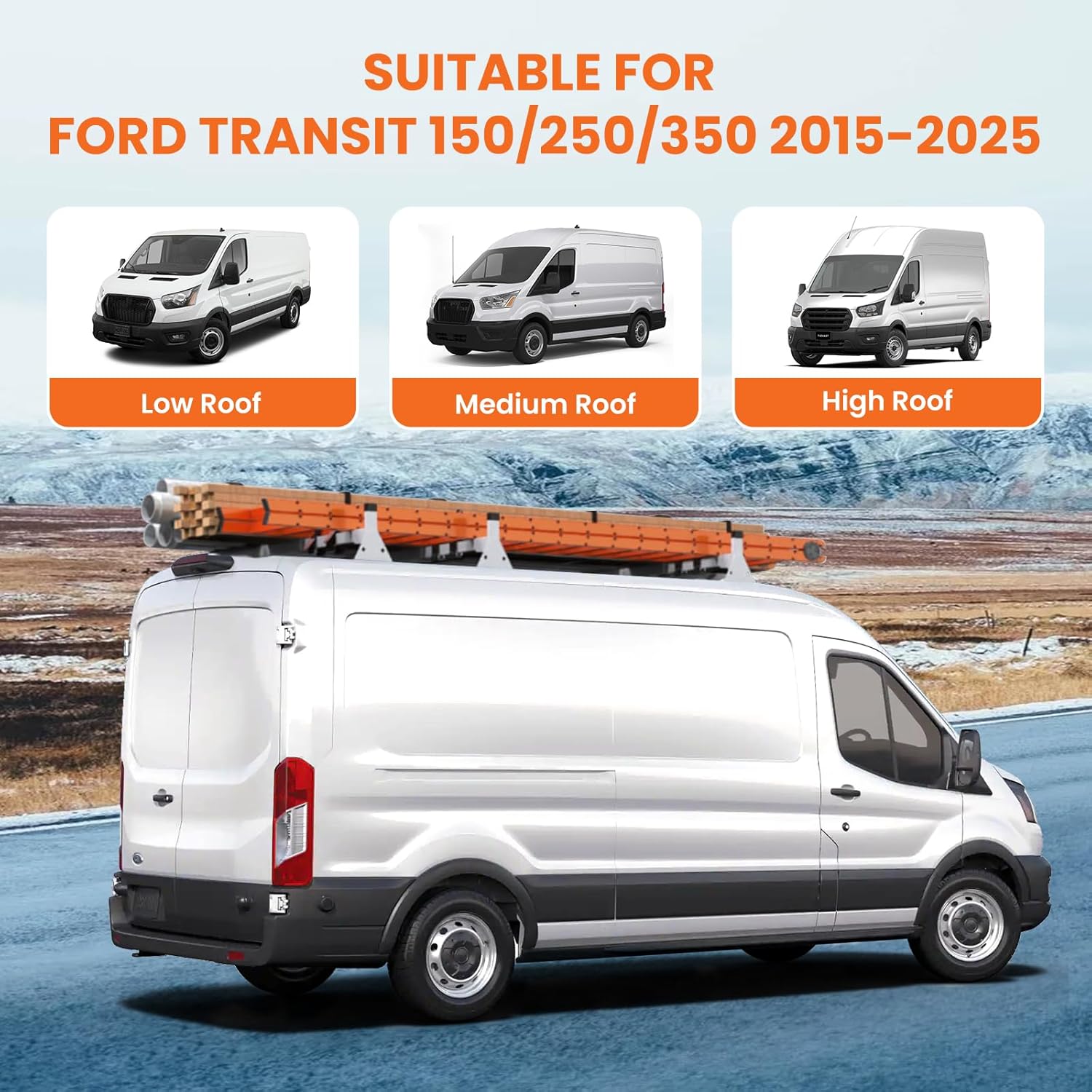Suitable for Ford Transit 150/250/350 (2015-2025)