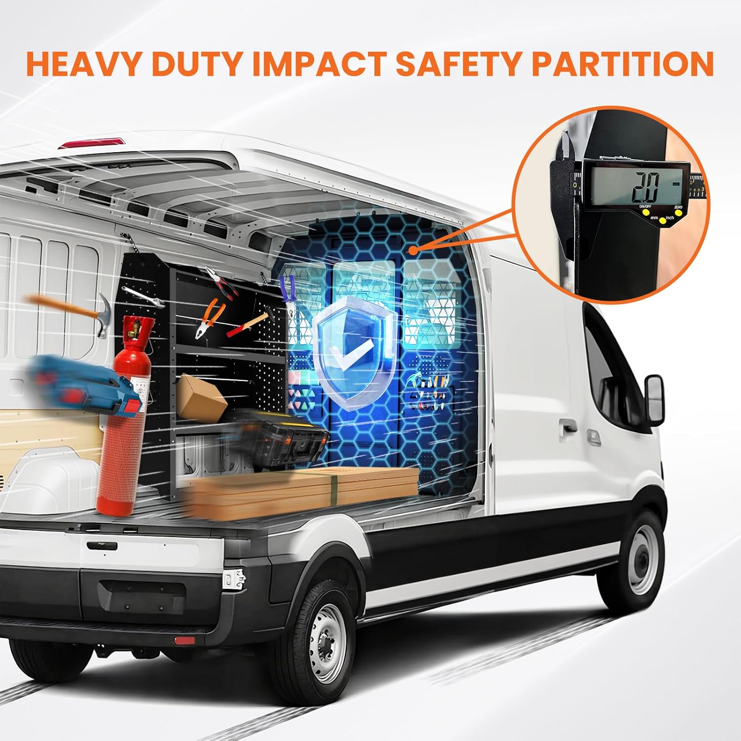Heavy-Duty Impact Safety Partition