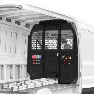 EONECROSS Van Partition for Ford Transit | With Lock & Window | Medium Roof 150/250/350 Compatible,Black