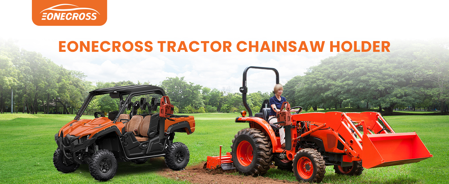 Eonecross tractor chainsaw holder