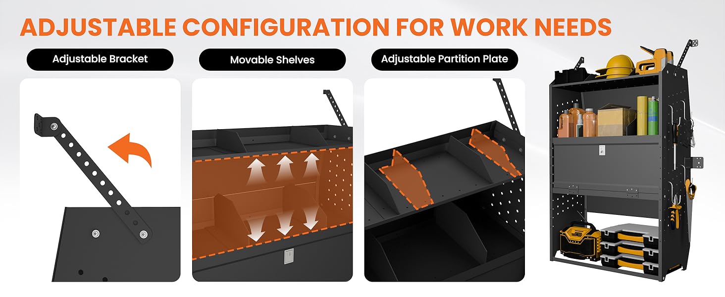 Adjustable configuration for work needs