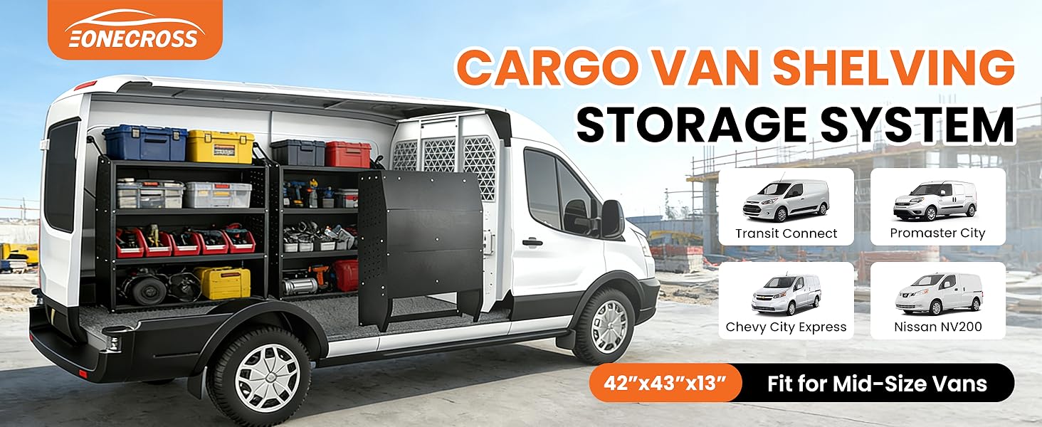 cargo van shelving storage system