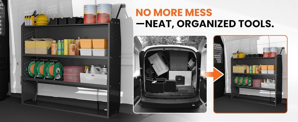no more mess-neat, organized tools