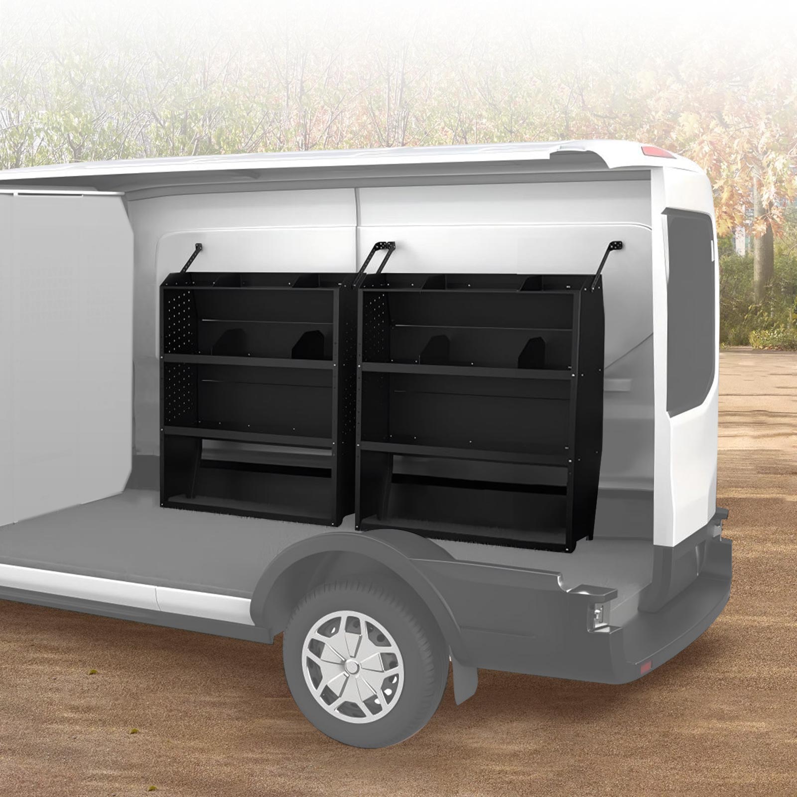 Steel Cargo Van Shelving Storage System