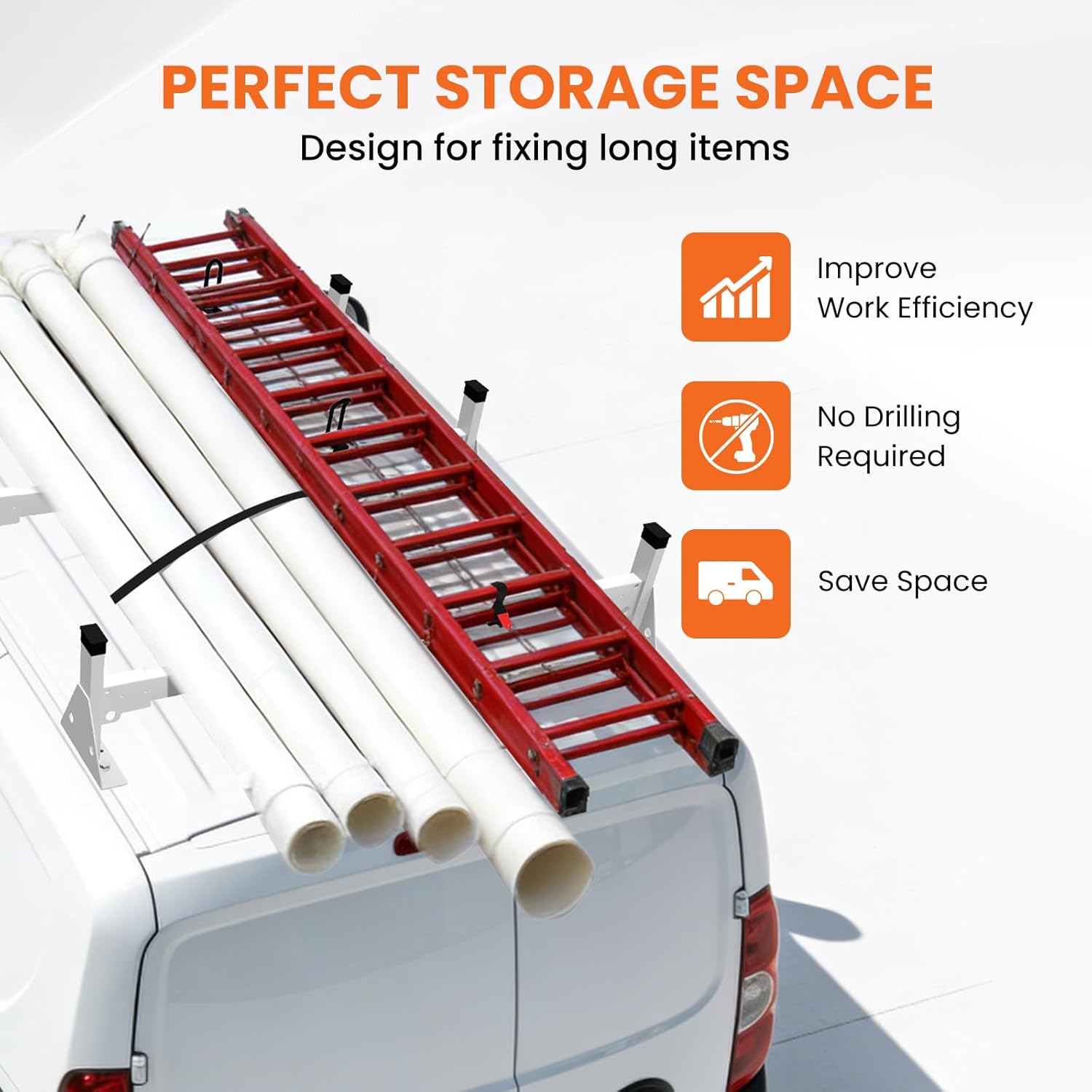 Ram ProMaster City Roof Rack 2015-On | 45" 2-Bar & 3-Bar Ladder Rack - Image 6