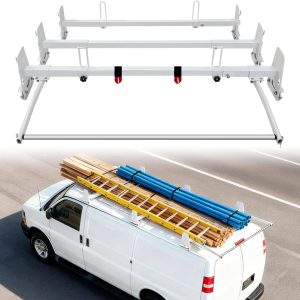 Van Roof Ladder Rack with 3 Adjustable Crossbars (48