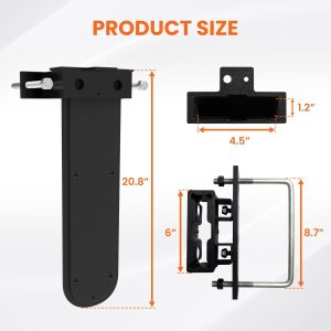 Chainsaw Holder for Tractor – Universal 20 Chainsaw Mount Carrier,Black