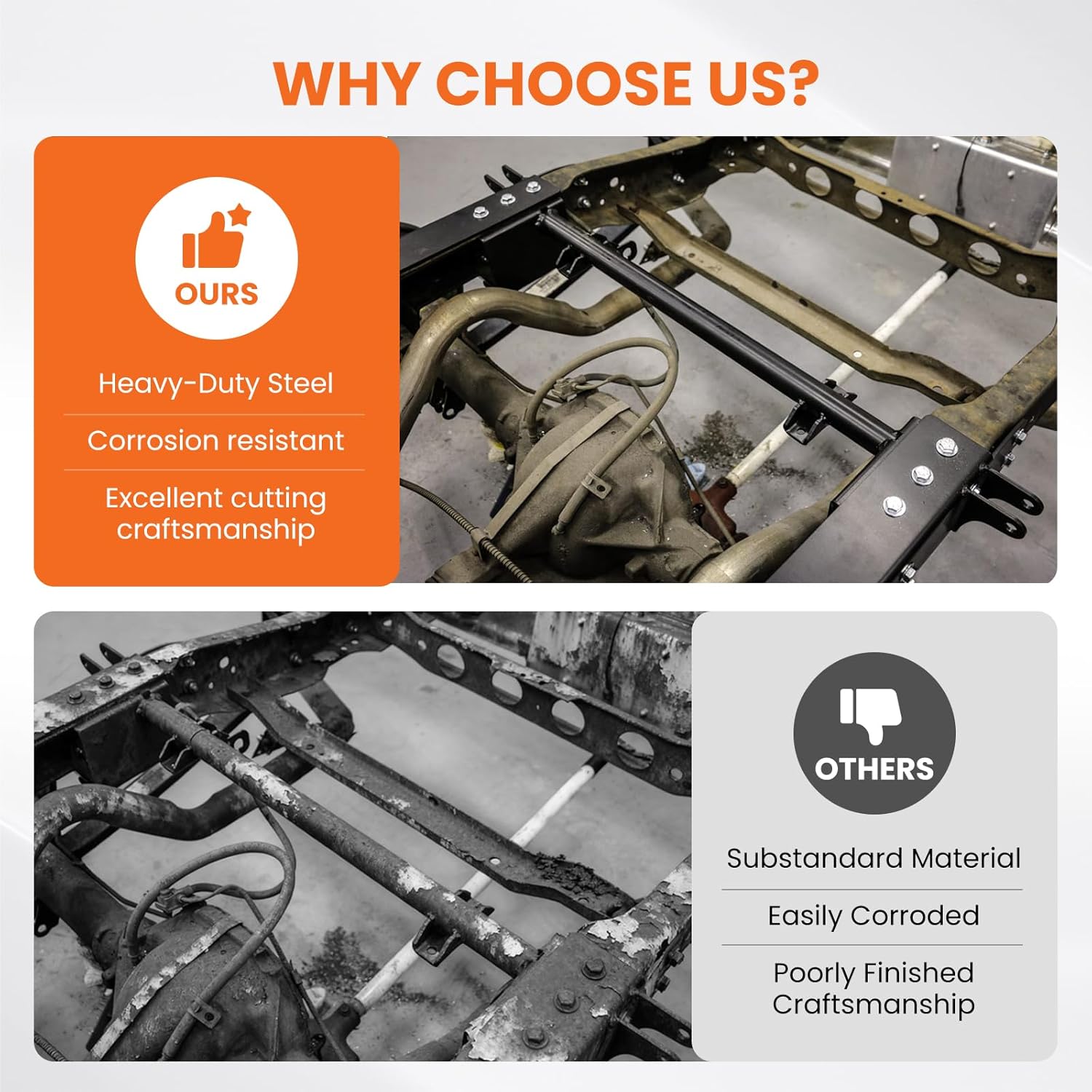 Silverado Fuel Tank Crossmember & Frame Repair Kit for 1999-2006 Chevy Silverado / GMC Sierra - Image 3