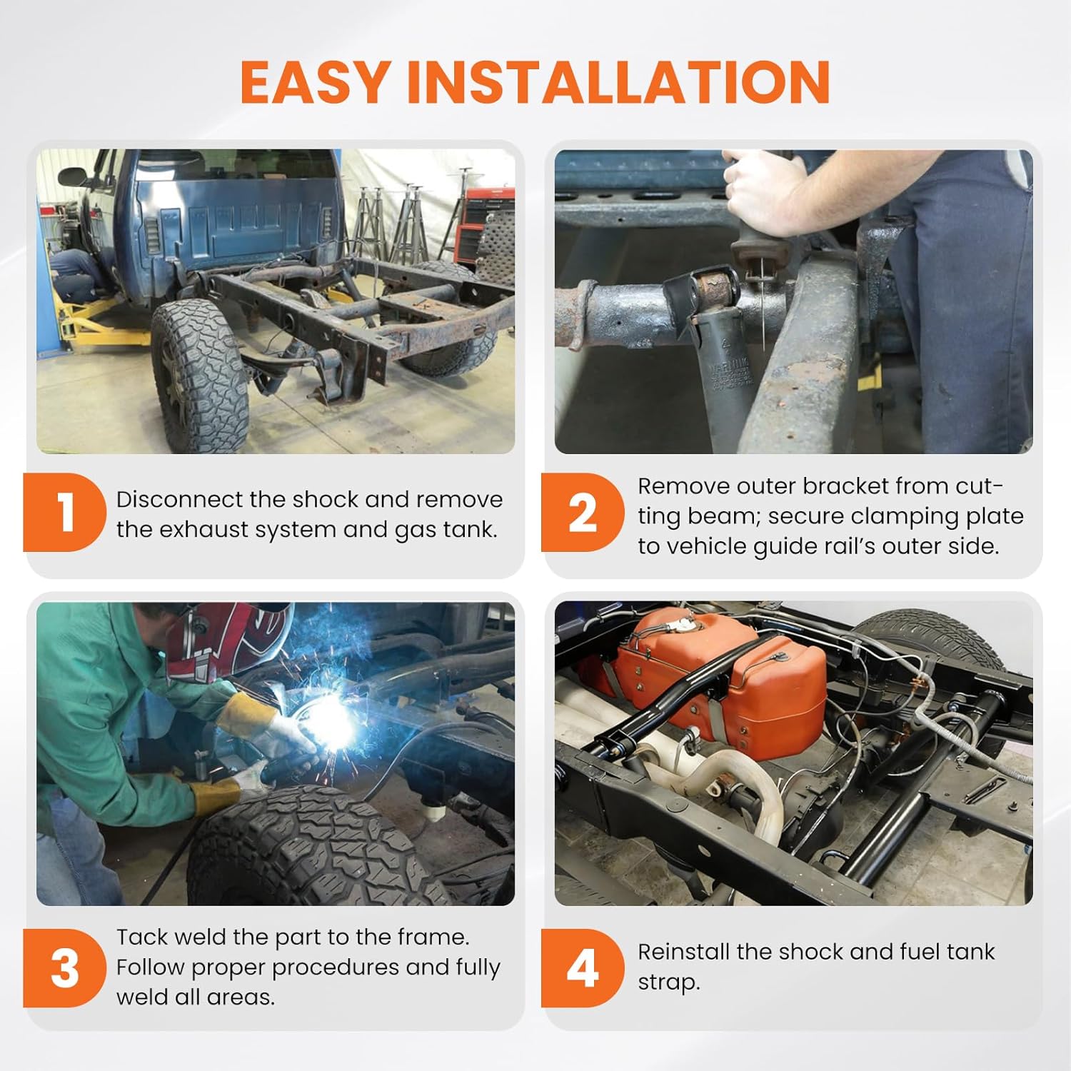 Silverado Fuel Tank Crossmember & Frame Repair Kit for 1999-2006 Chevy Silverado / GMC Sierra - Image 7