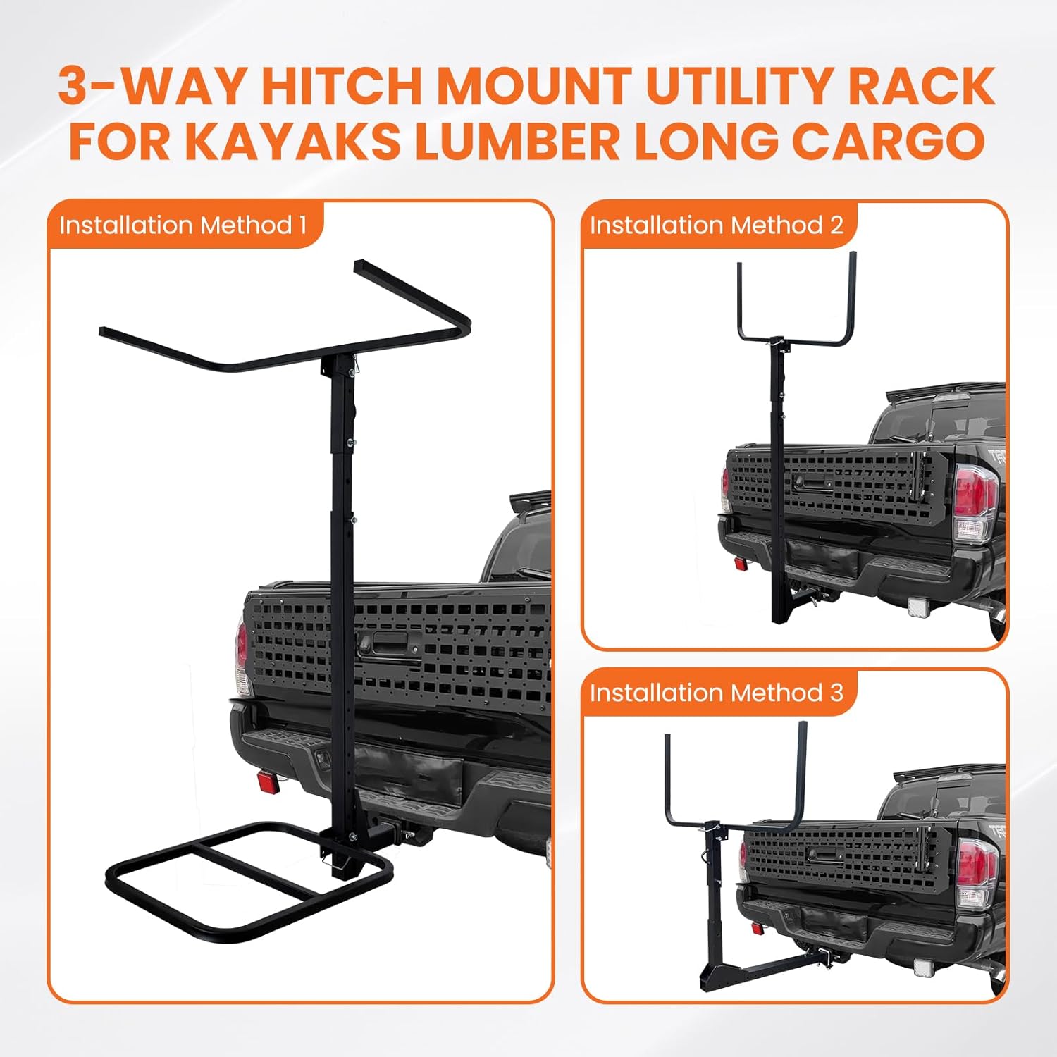 RV Hitch Mount Kayak Rack – Adjustable Vertical Carrier for RV, Truck & SUV - Image 6