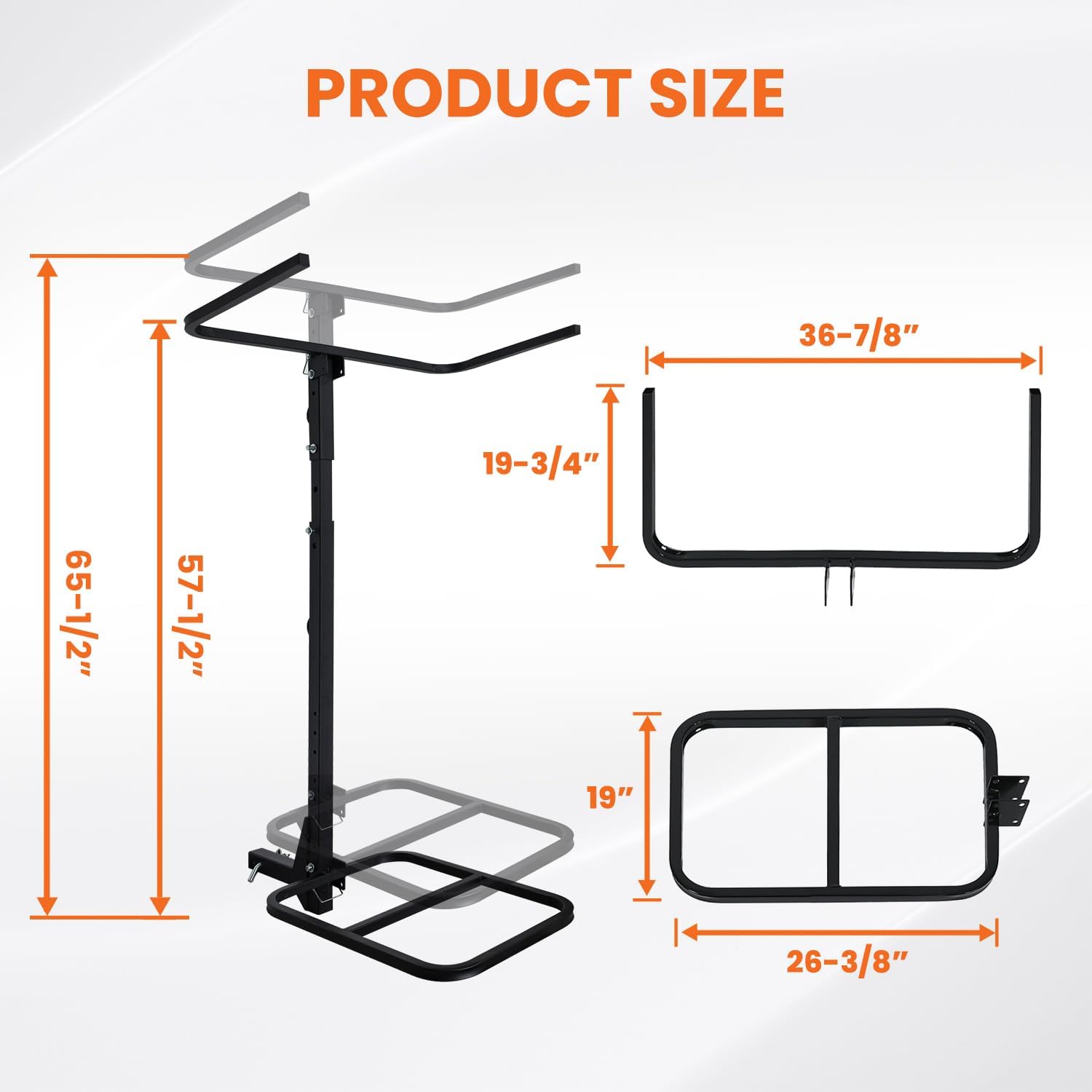 RV Hitch Mount Kayak Rack – Adjustable Vertical Carrier for RV, Truck & SUV - Image 7