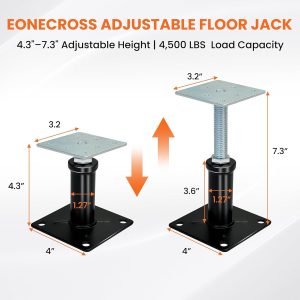 Adjustable House Floor Jacks for Leveling (4–7