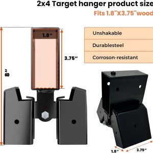 2x4 Target Stand Brackets Heavy Duty Steel A-Frame Shooting Target Stand Kit (2 PCS / 4 PCS)