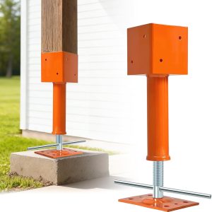 4x4 Screw Jack Post 13–19 Inch Adjustable House Jack for Floor Leveling (Heavy Duty 1 Pack / 2 Pack)