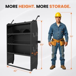 42 inch heavy duty van storage shelves