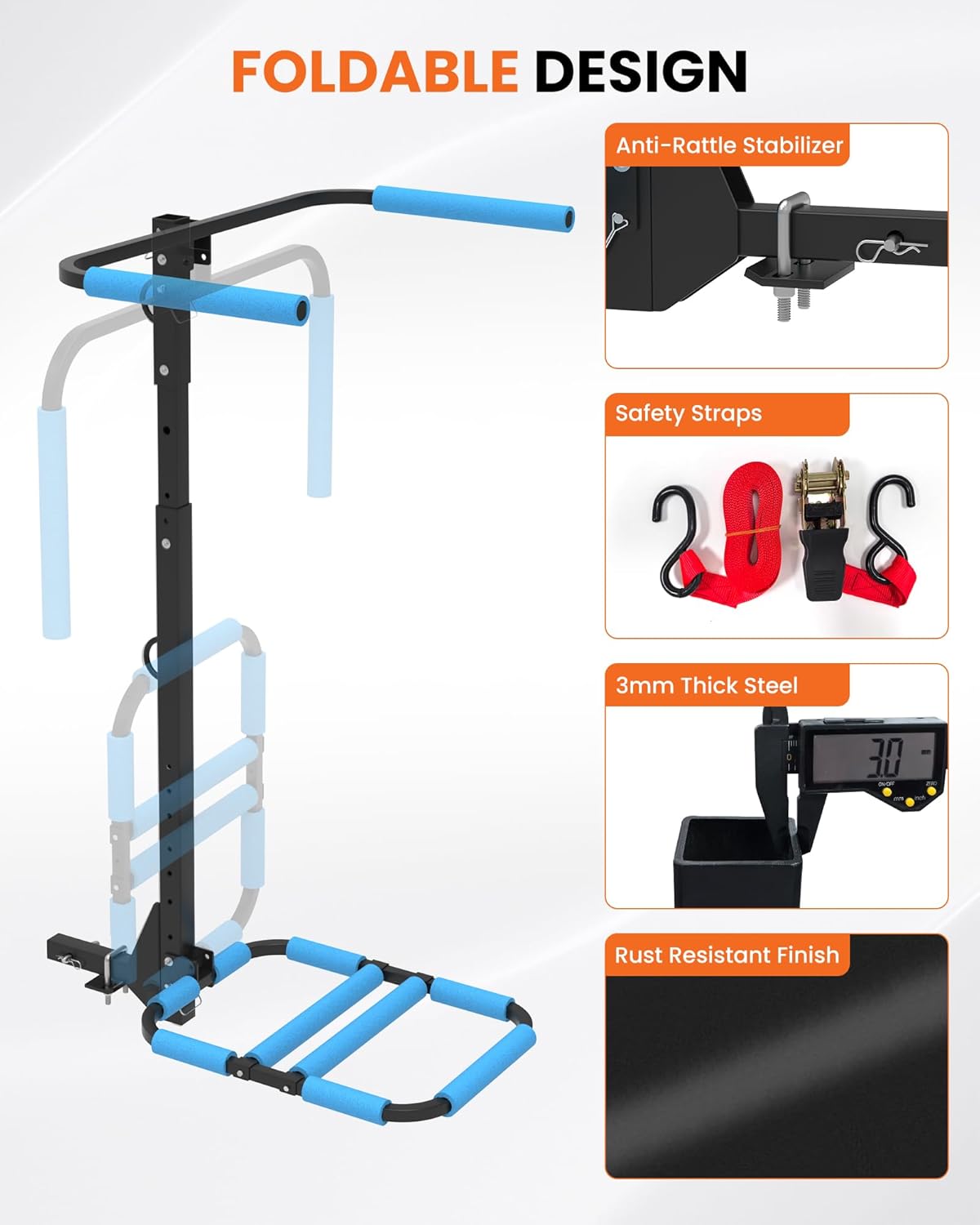 RV Hitch Mount Kayak Rack for 2 Kayaks - Image 6