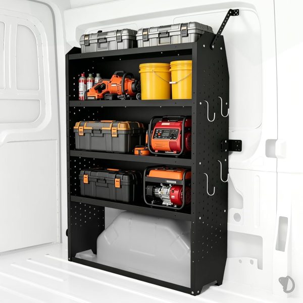Heavy Duty Van Shelving 4 Tier | Work Van Storage System