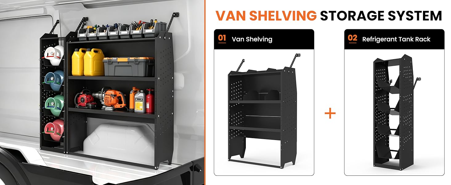 van shelving-storage system