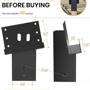 compound angle brackets for 4x4 posts