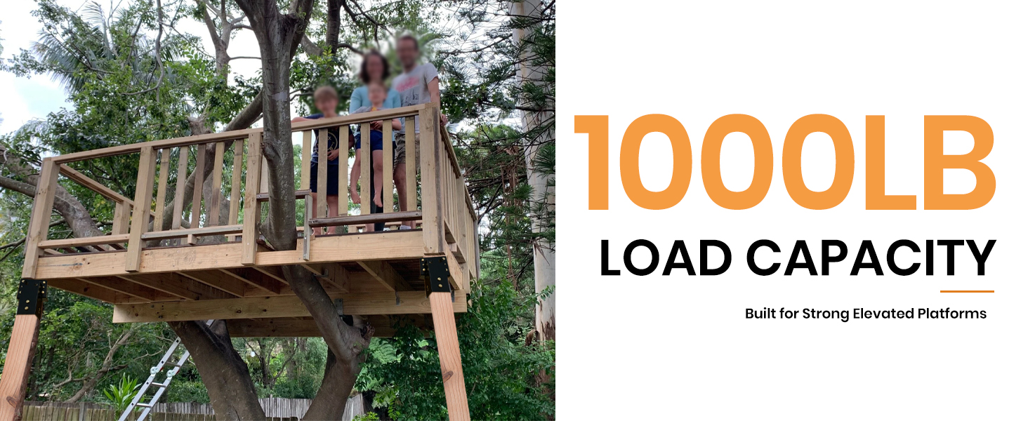 1000lb load capacity built for strong elevated platforms