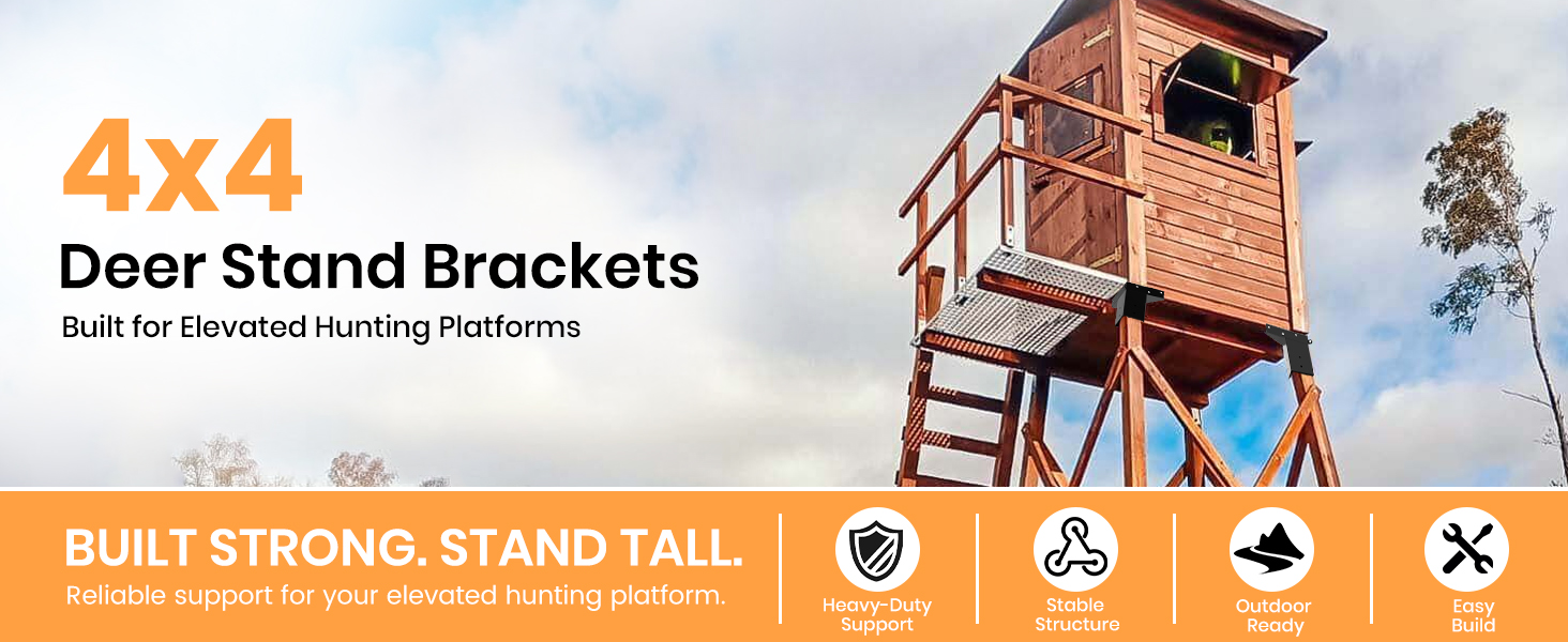 4×4-deer stand brackets built for elevated hunting platforms