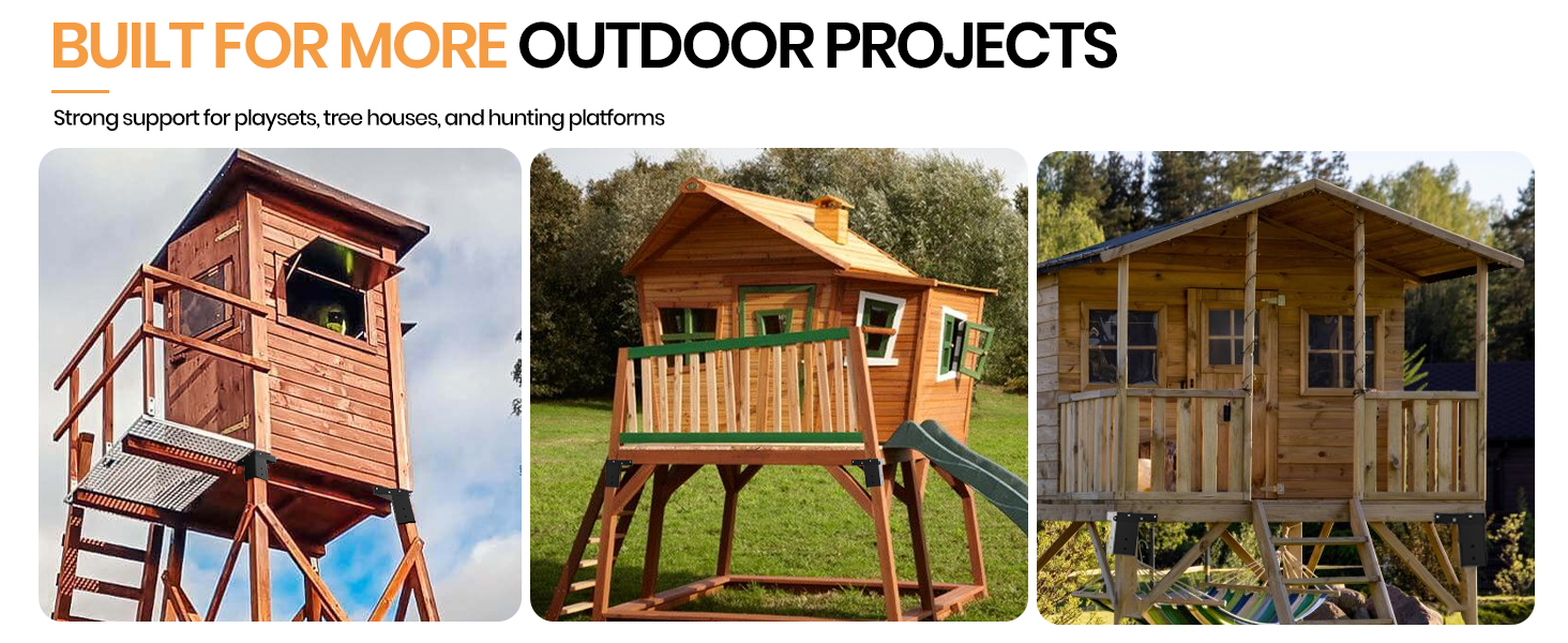 box blind support brackets for elevated hunting structure