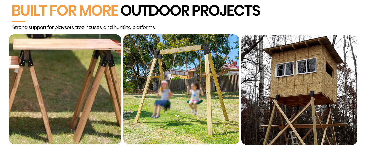 strong support for playsets tree houses and hunting platforms