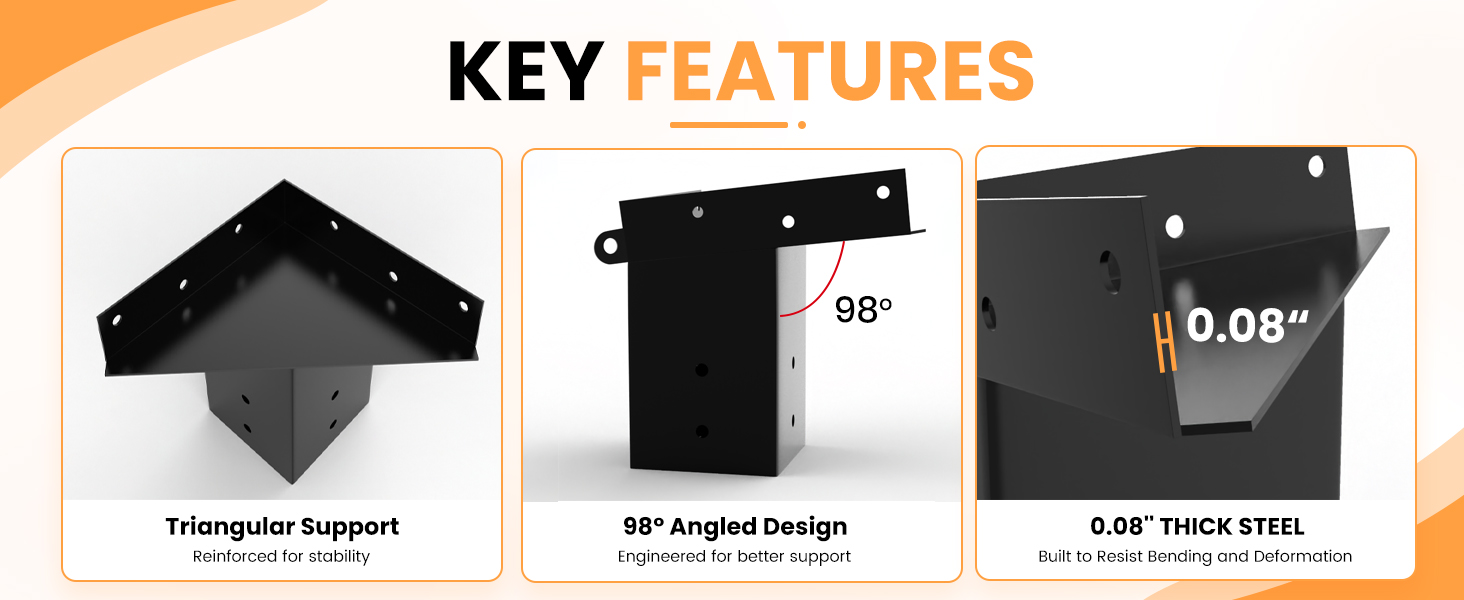 triangular support brackets for deer blind platform