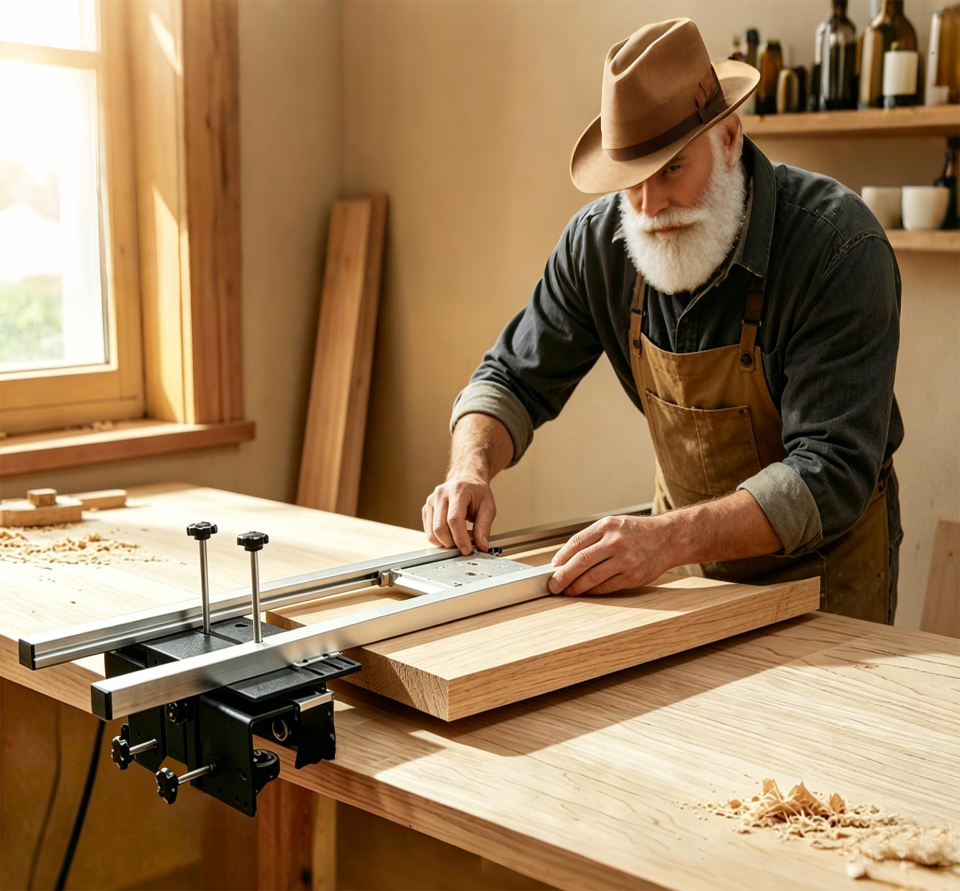 how to use a router sled for slab flattening