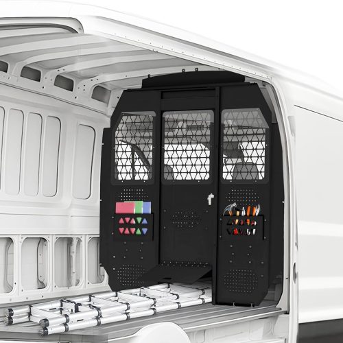 Van Partition for Ford Transit With Lock & Window Black Van Partition for Ford Transit With Lock & Window Black
